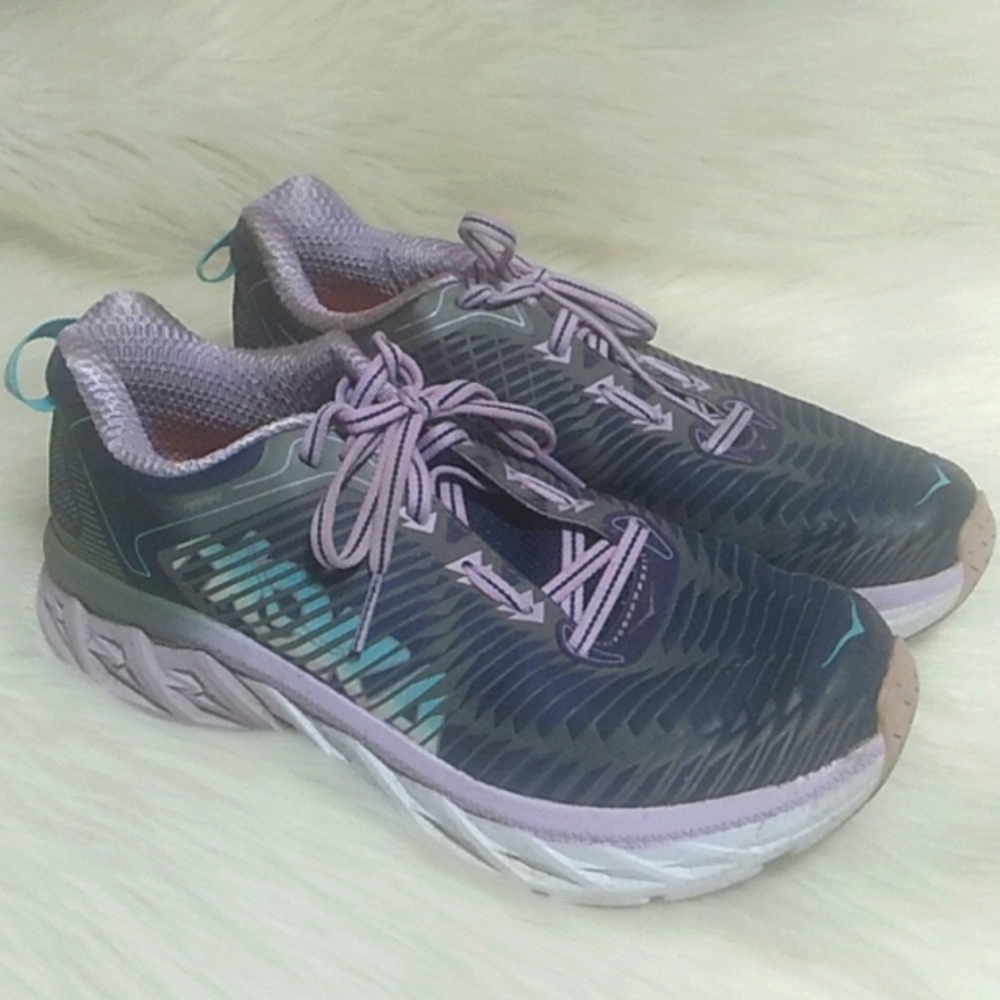 (X-99) Hoka Warahi Ortholite Dynamic Stability Shoes Sz.7.5 Gently Worn
